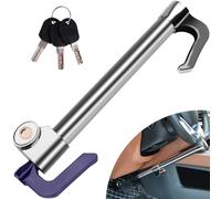 Tevlaphee Bloqueo Coche Antirrobo, Antirrobo Coche, Alta Seguridad, Ajuste Universal, 3 Llaves Longitud Máxima 92cm