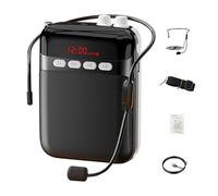 Tewzafiya Amplificador de voz portátil, amplificador de voz inalámbrico para profesores - Altavoz de PA con sonido claro,Amplificador inalámbrico con batería de larga duración para presentaciones de