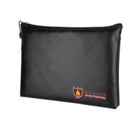 Tewzafiya Bolsa de Documentos ignífuga - Funda portadocumentos Impermeable - Estuche Organizador Resistente al Agua, 13.7 x 10.2 Pulgadas Bolsa de Dinero a Prueba de Fuego para Efectivo, Mantenga los