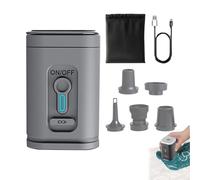 Tewzafiya Bomba de aire portátil, bomba de aire pequeña - Herramienta inflable para colchón - Pequeña batería recargable de bomba de aire eléctrica con luz de camping para los barcos flotantes a