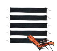 Tewzafiya Cable de repuesto para tumbona, cinturón de tejido de tumbona, juego de 5 cinturones reforzados anticrack para silla de salón | Accesorios resistentes para jardín