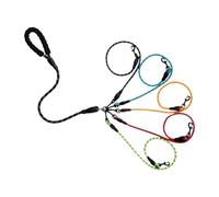 Tewzafiya Cuerda de paseo para perros | Correa de paseo y entrenamiento con mango acolchado | Cuerda giratoria de 360 grados con amortiguador para perros para camping, caza, viajes, jogging