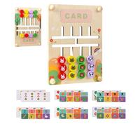 Tewzafiya de Diapositivas para, de Diapositivas | Cartoon Animal Wooden Slide Puzzle Cerebro Teasers,Educación temprana Clasificación de Juguete sensorial, Panel de de Cuatro