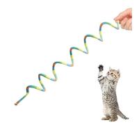 Tewzafiya de Primavera en para Gatos, para Saltar con Campana, elástico Interactivo para Gatos en, Multicolor para Mascotas, Juego de Masticar para aliviar el