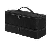 Tewzafiya de Viaje Hot Tools, para secador de Pelo y rizador, de Viaje, Organizador de Herramientas de Almacenamiento para secador de Pelo a Prueba de Polvo, Negro, Ver descripción, Ver