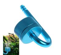 Tewzafiya Difusor de CO2 para plantas de acuario, sistema de pulverización para acuario, contador de burbujas con ventosa, accesorios de acuario de aleación de aluminio para interiores