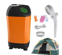 Tewzafiya Ducha de camping portátil, ducha de camping, bomba para bolsa de ducha impermeable para camping - Alcachofa de ducha de exterior, kit de ducha de camping, alcachofa eléctrica portátil