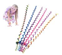 Tewzafiya Envoltura de cuerda para el cabello, cinta de trenza para el cabello | Torsión de silicona Barras espirales Spin Cabello teñido,Cuerdas de pelo de cuerda elástica para cabello a