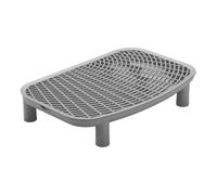 Tewzafiya Escalón para arenero, plataforma de doble capa para gatos, peldaño para arenero para apartamento, dormitorio, balcón, sala de estar o estudio