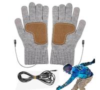 Tewzafiya Guantes calentados vía USB, guantes aislados con pantalla táctil USB | Manoplas térmicas gruesas e aisladas | Para ciclismo, esquí, actividades al aire libre, camping, conducción, senderismo