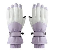 Tewzafiya Guantes de esquí unisex, guantes de esquí de invierno, guantes de nieve para pantalla táctil, guantes aislantes antideslizantes para hombre y mujer, guantes cálidos para esquí, senderismo