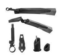 Tewzafiya Guardabarros para bicicleta, guardabarros delantero trasero, cierre rápido, ajustable, reforzado, ampliado, cobertura completa para bicicleta de montaña, calle, hombres y mujeres