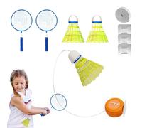 Tewzafiya - Herramienta de entrenamiento de bádminton, bádminton - Bádminton Solo Trainer | Portátil ajustable Transporte de nabos Práctica de racket Swing Agility Training for Playgrounds Garden