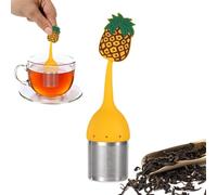 Tewzafiya Infusor para té - Difusores para té de silicona - Filtro reutilizable con forma de fruta para infusión - Para fiestas, reuniones familiares y tardes de invierno