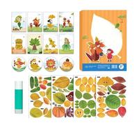 Tewzafiya Juegos de manualidades para niños para Acción de Gracias, divertidas hojas de arce decoración de otoño | Materiales Actividades hechas a mano para niños Hogar Escuela Lecciones Decoración