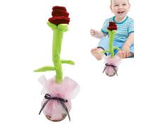 Tewzafiya Juguete Hablando, Juguete, Flores de Peluche Lindo Baile, USB Carga Interactiva Toy, Funny Actividades de Aprendizaje