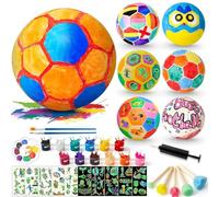 Tewzafiya Kit de pintura de fútbol - Crea tu propia lámpara de globo, juguetes educativos para niños, adolescentes y niñas para dormitorio, salón, aula, fiesta de cumpleaños