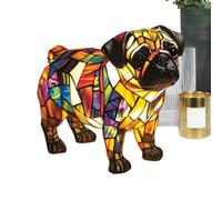 Tewzafiya Lámpara de mesa de animales - Lámparas bonitas de resina con forma de perro para dormitorio, iluminación de fantasía para decoración dormitorio y habitación de niños universitarios