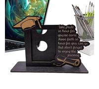 Tewzafiya - Marco de fotos con tema de graduación | Marco de madera vertical para fotos de familia, colección de recuerdos para diploma infantil y retratos