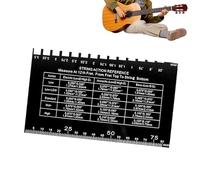Tewzafiya Medidor de altura de cuerdas, instrumentos para guitarra eléctrica - Gauge ajuste acción portátil para bajista acústico luthier casa viaje al aire libre