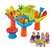 Tewzafiya Mesa de Juegos de Agua y | Actividades al Aire Libre Mesa de Juegos acuáticos | Educativo Sensorial Juego para Jardín Playa Baño Niños