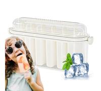 Tewzafiya Molde para heladas, 6 moldes con palitos | Molde fácil para gelatina, yogur, pudín, fruta