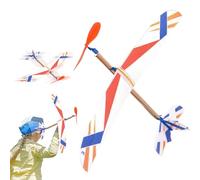 Tewzafiya Planeador Desarrollado por Elástico | Planeador De Juguete Interior Al Aire Libre,Planeador Elástico Para Jardín Playa Recreación Al Aire Libre Recompensa