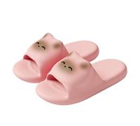 Tewzafiya Sandalias de ducha de baño, zapatillas para gatos para mujer - Sandalias de gato de baño, zapatillas de baño y atractivas para playa, gimnasio, piscina, casual, ropa diaria, Rosa, 38 EU