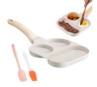 Tewzafiya Sartén de cocina | Hervidor de huevos, desayuno, barbacoa, cocina, apto para inducción, utensilios de cocina para el hogar, gastronomía, camping