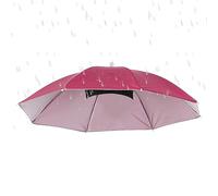 Tewzafiya Sombrero Paraguas | Protección Lluvia Sombrero Paraguas Niño Unisex - Plegable Transpirable Impermeable Accesorio Exterior para Hombres Mujeres, rosa fuerte, Se référer au descriptif