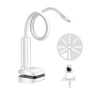 Tewzafiya Soporte para vigilabebés - Soporte para cámara de bebé - Soporte de manga larga con dispositivo de sujeción flexible para muebles, baño, cocina, estantería para cuna de bebé