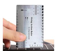 Tewzafiya String Action Righter, Guitar Action Gauge - Herramienta de medición de calibre de guitarra,Accesorios de configuración de graves multifuncional, soberano de acción de precisión para