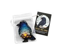 Tewzafiya Tarjeta de espíritu con bolsillos | Tarjeta de aliento con bolsillos - Recuerdos inspiradores de Dios de la Muerte Halloween Regalo Adultos Niños Adolescentes Estudiantes Graduados Colegas