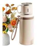 Tewzafiya - Vaso aislante de acero inoxidable para bebidas frías y calientes, de acero inoxidable, de gran capacidad, para gimnasio y escuela