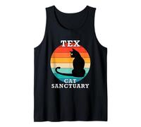 Tex Cat Sanctuary Group Familia Reunión Nombre Camiseta sin Mangas