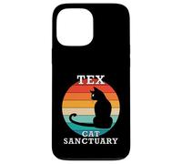 Tex Cat Sanctuary Group Familia Reunión Nombre Carcasa para iPhone 13 Pro Max