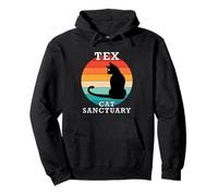 Tex Cat Sanctuary Group Familia Reunión Nombre Sudadera con Capucha
