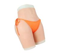Tex-Eorey Bragas de Silicona de Culo Falso Realista Acolchada Push Up Hip Up Enhance con catéter Crossdresser Underwear para transgénero,Natural,Basics