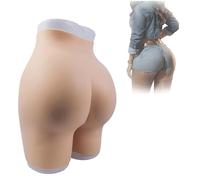 Tex-Eorey Bragas Levanta Glúteos De Silicona Realista Y Transpirable con Entrepierna Abierta Moldeador De Cadera para Mujeres con Gran Trasero,Marrón,One Size
