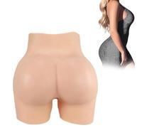 Tex-Eorey Braguitas Vaginales De Silicona Falsas para El Culo, Pantalones Cortos para La Cadera Levantadores De Glúteos, Braguitas Que Ocultan Bóxers Gaff para Crossdresser,Brown(Basics)