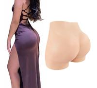 Tex-Eorey Calzoncillos Bóxer De Silicona Realistas Potenciador De Cadera con Garfio De Pliegue Seguro para Travestis Transgénero,Wheat(Upgrades),One Size
