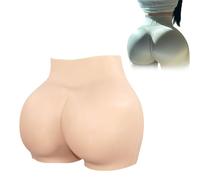 Tex-Eorey Culo Enorme Realzado, Calcetas De Silicona Abiertas, Almohadillas De Cadera Falsas, Ropa Interior Push-Up para Mujeres Drag Queens De Cosplay,Marrón