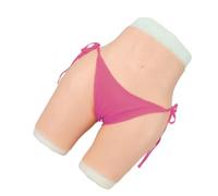 Tex-Eorey Pantalones Cortos De Silicona para Hombre con Vagina Realista para Travesti Transgénero Drag Queen Cosplay,Wheat(Basics)