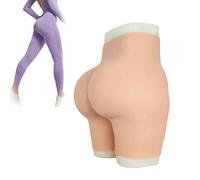 Tex-Eorey Pantalones Cortos De Silicona para Modelar Glúteos Y Pantalones Cortos De Control De Gaff para Hombres Pantalones Acolchados De Cadera para Ladyboy Drag Queen,Wheat(Upgrades)