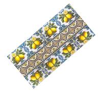 Tex family Alfombra de cocina antideslizante - Alfombra lavable con diseño mayólica sicily, diseño mediterráneo - Made in Italy - 50 x 140 cm