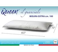 Tex family Almohada Queen cojín cama maxi largo 160 cm Med. Blanco 50 x 160 cm