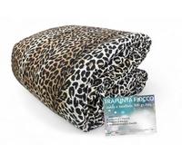 tex family Colcha de Leopardo Moteado con Estampado de Leopardo, Fabricado en Italia - 2 plazas