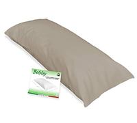tex family Funda de Almohada Bobby Una Plaza y Media Medida CM. 55 X 140 - Gris