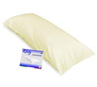 Tex family Funda de almohada para cama de matrimonio de 55 x 180 cm - amarilla