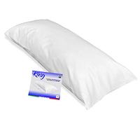 Tex family Funda de almohada para cama de matrimonio de 55 x 180 cm - Blanco